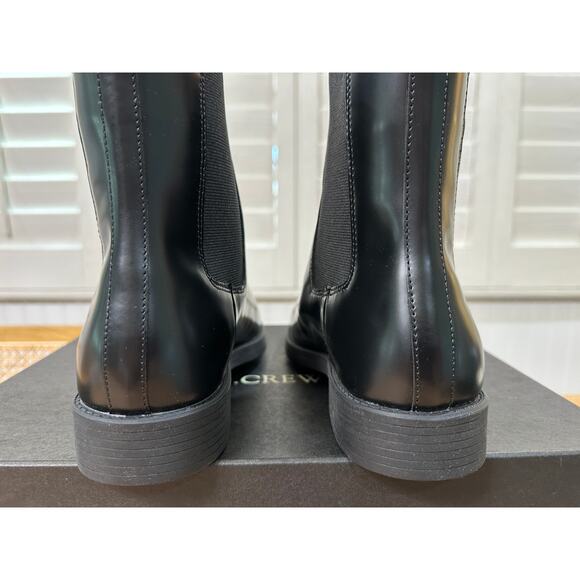 J. Crew Women's Black Chelsea Boot Leather Textile Upper Sz 10 NIB British Style - Picture 11 of 16